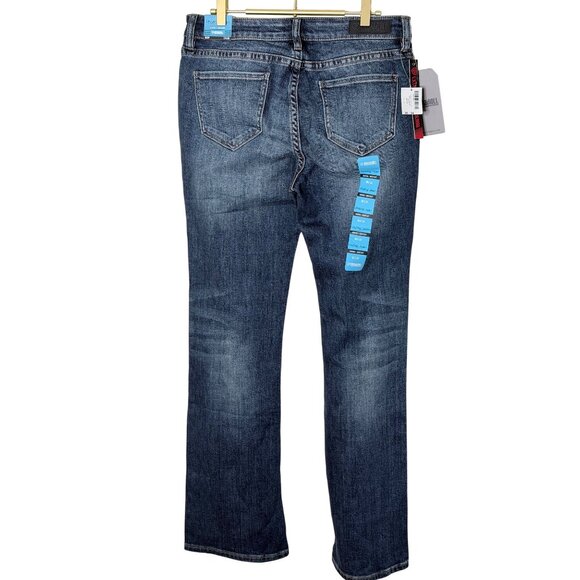 Rock & Roll Denim Riding Bootcut Jeans Womens Size 30 x34 Dark Wash Western Cowg - Picture 3 of 12